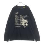 ショッピングmoncler MONCLER GENIUS モンクレール ジーニアス 21SS ロゴパッチ付き フロントプリント 長袖Tシャツ ブラック G10928D70710