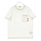 MONCLER モンクレール 19AW MAGLIA T-SHIRT マリア フロントポケット 半袖Tシャツ カットソー ホワイト E20918049000 8390T