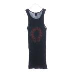 クロムハーツ OLD FLRL CRS HORSESHOE RIB TANKTOP オールド フローラルクロス バックホースシュープリントタンクトップ ノースリーブ