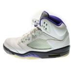 ショッピングjordan ナイキ Air Jordan 5 Dark Concord エアジョーダン5 ダークコンコルド ハイカットスニーカー ホワイト/パープル US9.5/27.5cm DD0587-141