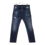 ディースクエアード 24AW ICON Regular Jean アイコン ダメージ加工 レギュラー デニムパンツ ジーンズ インディゴS79LA0084 S30664
