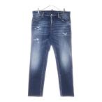 ディースクエアード 24AW ICON Regular Jean アイコン ダメージ加工 レギュラー デニムパンツ ジーンズ インディゴS79LA0084 S30664