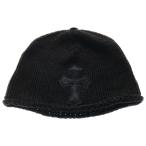 CHROME HEARTS クロムハーツ クロスパッチ カシミヤ ニットキャップ ビーニー 帽子 ブラック