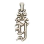 Bill Wall Leather/BWL ビルウォールレザー Initial Crown Pendant イニシャル クラウン ペンダント トップ Y シルバー