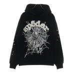 SP5DER スパイダー OG WED HOODIE ロゴプリント フーディー クルーネックスウェットパーカー ブラック 116-00368