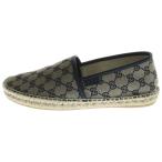 GUCCI グッチ GGキャンバス エスパドリーユシューズ レザー スリッポン ネイビー 466903