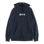 シュプリーム 19AW Bandana Box Logo Hooded Sweatshirt バンダナボックスロゴ プルオーバースウェットパーカー フーディー ブラック