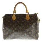 LOUIS VUITTON ルイヴィトン モノグラム スピーディ30 レザーハンドバッグ ブラウン SP1928
