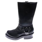 ショッピングBrand NO BRAND ノーブランド 【BIGTWIN ビッグツイン】 Vibramソール レザー リング エンジニアブーツ ロングブーツ ブラック