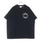 ショッピングBURBERRY BURBERRY バーバリー サークルラバーロゴプリント クルーネック半袖Tシャツ カットソー ブラック 8034558