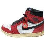 ナイキ AIR JORDAN 1 エアジョーダン 1 レトロ オリジナル ストーリー ハイカットスニーカー レッド/ホワイト US7/25cm 555088-602