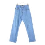 STUSSY ステューシー ロゴパッチ ストレート デニムパンツ インディゴ