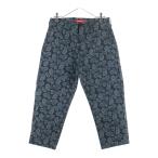SUPREME シュプリーム 13AW Paisley Work Pant ペイズリー柄 コットン ワークパンツ ブラック