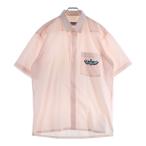 ショッピングイヴサンローラン YVES SAINT LAURENT イヴサンローラン ロゴ刺繍 半袖シャツ ピンク