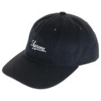 SUPREME シュプリーム 24SS Script Logo 6-Panel スクリプトロゴ 6パネルキャップ 帽子 ブラック