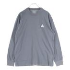 Palace Skateboards パレススケートボーズ 胸ロゴ刺繍 クルーネック 長袖Tシャツ カットソー ブラウン