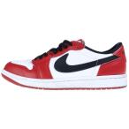 NIKE ナイキ AIR JORDAN 1 RETRO LOW Chicago エアジョーダン1 レトロ ロー OG シカゴ ローカットスニーカー US8/26cm レッド HQ6998-600