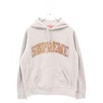 ショッピングarc SUPREME シュプリーム 18AW Water Arc Hooded Sweatshirts ウォーターアーチロゴスウェットプルオーバーパーカー グレー