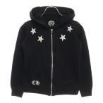 CHROME HEARTS クロムハーツ スタープリントジップアップパーカー ブラック キッズ