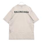 BALENCIAGA バレンシアガ New Balenciaga Back TEE 両面刺繍 クルーネック 半袖Tシャツ カットソー ホワイト 764235 TPVK1