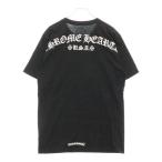 CHROME HEARTS クロムハーツ USA Logo S/S TEE スクロールロゴプリントクルーネック半袖Tシャツ ブラック 2212-304-0070