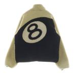 STUSSY ステューシー REVERSIBLE 8BALL SHERPA JACKET リバーシブル 8ボール フリースジャケット ベージュ 118498