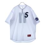 SUPREME シュプリーム 25SS S Logo Baseball Henleyメッシュ Sロゴ ベースボール ヘンリー ネック Tシャツ カットソー ホワイト