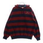 SUPREME シュプリーム 24AW ×Martine Rose Hooded Sweatshirt スウェット プルオーバーパーカー ネイビー/レッド