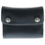 CHROME HEARTS クロムハーツ WAVE MINI ウェーブミニ レザーウォレット 財布 ブラック BCA373