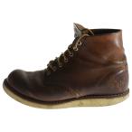 RED WING レッド ウイング 9111 6inch CLASSIC ROUND BOOTS MADE IN USA 6インチ クラシックラウンド レースアップブーツ ブラウン US7 1/2