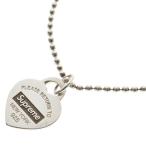 SUPREME シュプリーム 21AW × TIFFANY&Co. Return to Tiffany Heart Tag Pendant ティファニー ハートタグペンダントネックレス シルバー