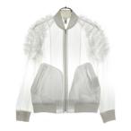 コムデギャルソンコムデギャルソン 18AW ナイロン フリンジ レースジャケット ホワイト レディース RB-J029