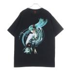ショッピングミク GEEKSRULE ギークスルール × HATSUNE MIKU 15 SILKSCREEN PRINTING T SHIRT vol.02 初音ミク プリント 半袖Tシャツ カットソー ブラック