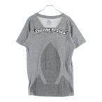 CHROME HEARTS クロムハーツ アーチロゴVネック スクロールラベル 半袖Tシャツ コットン グレー