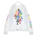 ショッピングHEARTS CHROME HEARTS クロムハーツ MLTCOL CEM CRS L/S マルチセメタリー 長袖Tシャツ カットソー ホワイト