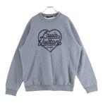 LOUIS VUITTON ルイヴィトン 22SS×HUMAN MADE NIGO SWEAT SHIRTS スクエアード スウェット グレー CA36929