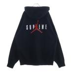 SUPREME シュプリーム 24AW×NIKE Jordan Hooded Sweatshirt ジョーダン フーデッドプルオーバーパーカー フーディー ブラック HF0836-010