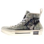 Dior HOMME ディオールオム B23 オブリーク トロッター レースアップ ハイカットスニーカー ホワイト/ネイビー 19ALS