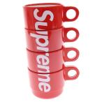 SUPREME シュプリーム 18SS Stacking Cups Set of 4 スタッキング カップセット コップ レッド/ホワイト