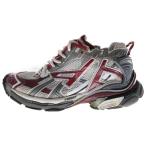BALENCIAGA バレンシアガ RUNNER ランナー ユーズド加工 ローカットスニーカー シューズ レッド/グレー 677403
