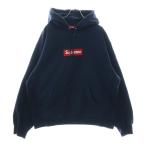 SUPREME シュプリーム 24AW Box Logo Hooded Sweatshirt ボックスロゴ フーデッド プルオーバー スウェットパーカー ネイビー