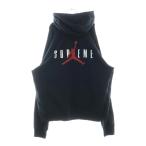 シュプリーム 24AW×ナイキ ジョーダンブランド ロゴエンブロイダリー バックプリント プルオーバー パーカー HF0836-010