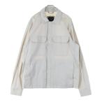 ショッピングAbercrombie Abercrombie&Fitch アバクロンビーアンドフィッチ フロントボタン 2ポケット コットン 長袖シャツ ロングスリーブ アイボリー