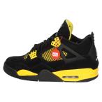 ナイキ AIR JORDAN 4 RETRO THUNDER DH6927-017 エアジョーダン 4 レトロ サンダー ハイカットスニーカー ブラック/イエロー US10.5/28.5cm