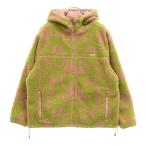 ショッピングsupreme SUPREME シュプリーム 21AW Celtic Reversible Fleece Hooded リバーシブルボアフリースジャケット グリーン/ピンク