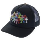 CHROME HEARTS クロムハーツ MULTI COLOR SEMETERY CROSS TRUCKER CAP マルチセメタリークロスプリントトラッカーキャップ ブラック