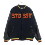 ステューシー 00S OLD OLD STUSSY × MASTERPIECE Varsity Jacket オールド ステューシー マスターピース スタジアムジャケット スタジャン