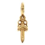 CHROME HEARTS クロムハーツ 22K STACK DAGGER V2 ダガースタックチャーム ゴールドネックレストップ