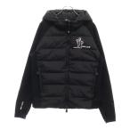 モンクレールグルノーブル MAGLIA CARDIGAN J20978G00026 899IG マグリア ダウン切り替えジップアップジャケット ブラック