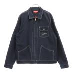 SUPREME シュプリーム 18SS Contrast Stitch Work Jacket コントラストステッチワークジャケット コットンジャケット ネイビー
